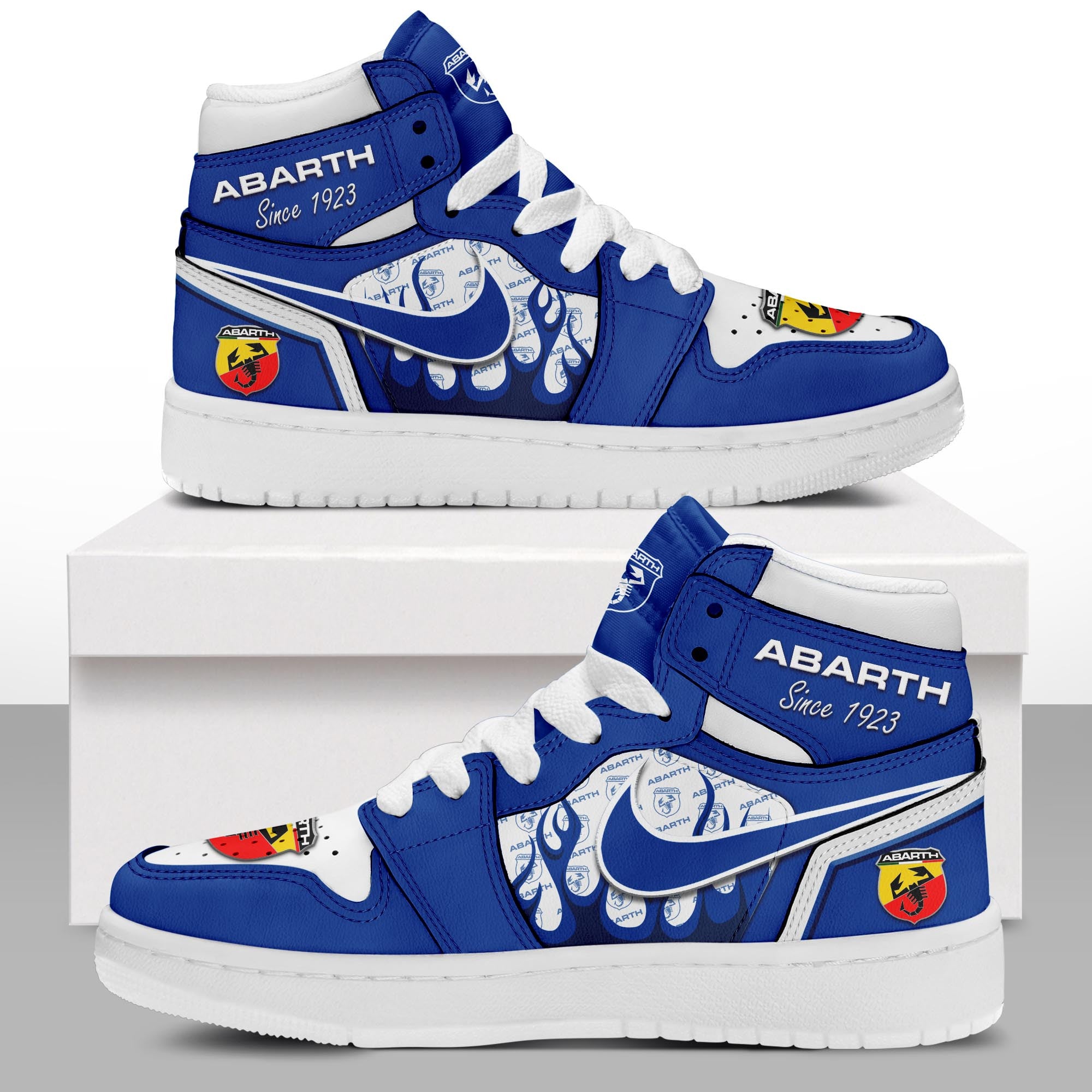 Ideafootwear Abarth AJ1 High Sneakers Shoes For Men And Women