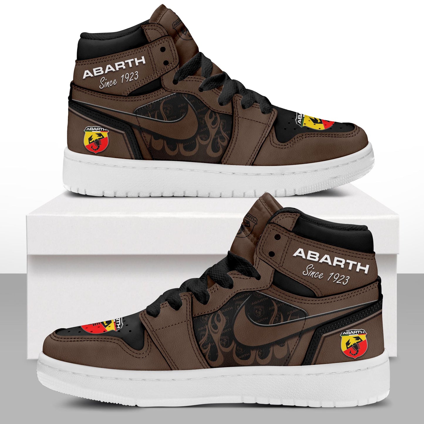 Ideafootwear Abarth AJ1 High Sneakers Shoes For Men And Women