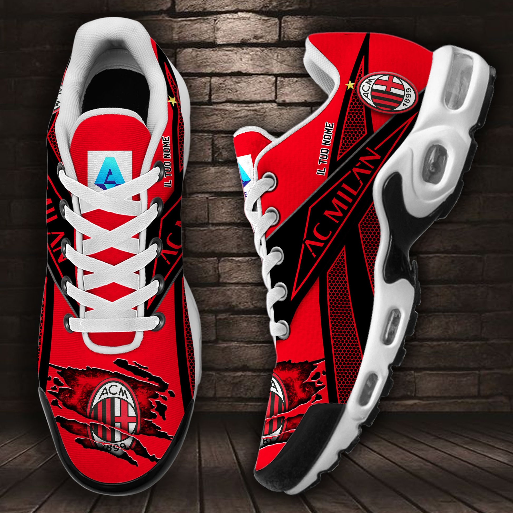Ideafootwear AC Milan TN Shoes Sneakers For Men And Women