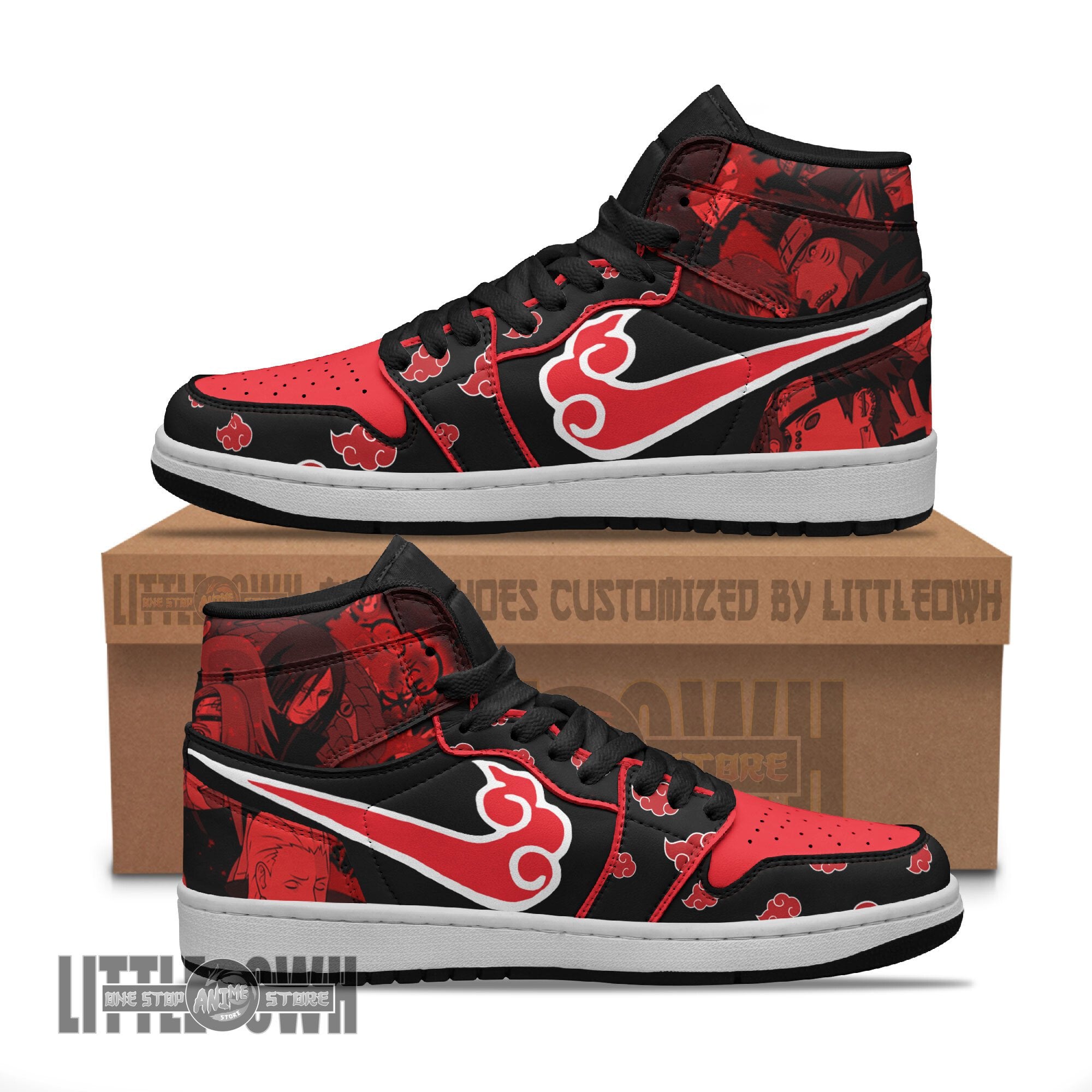 Ideafootwear Akatsuki AJ1 High Sneakers Shoes For Men And Women