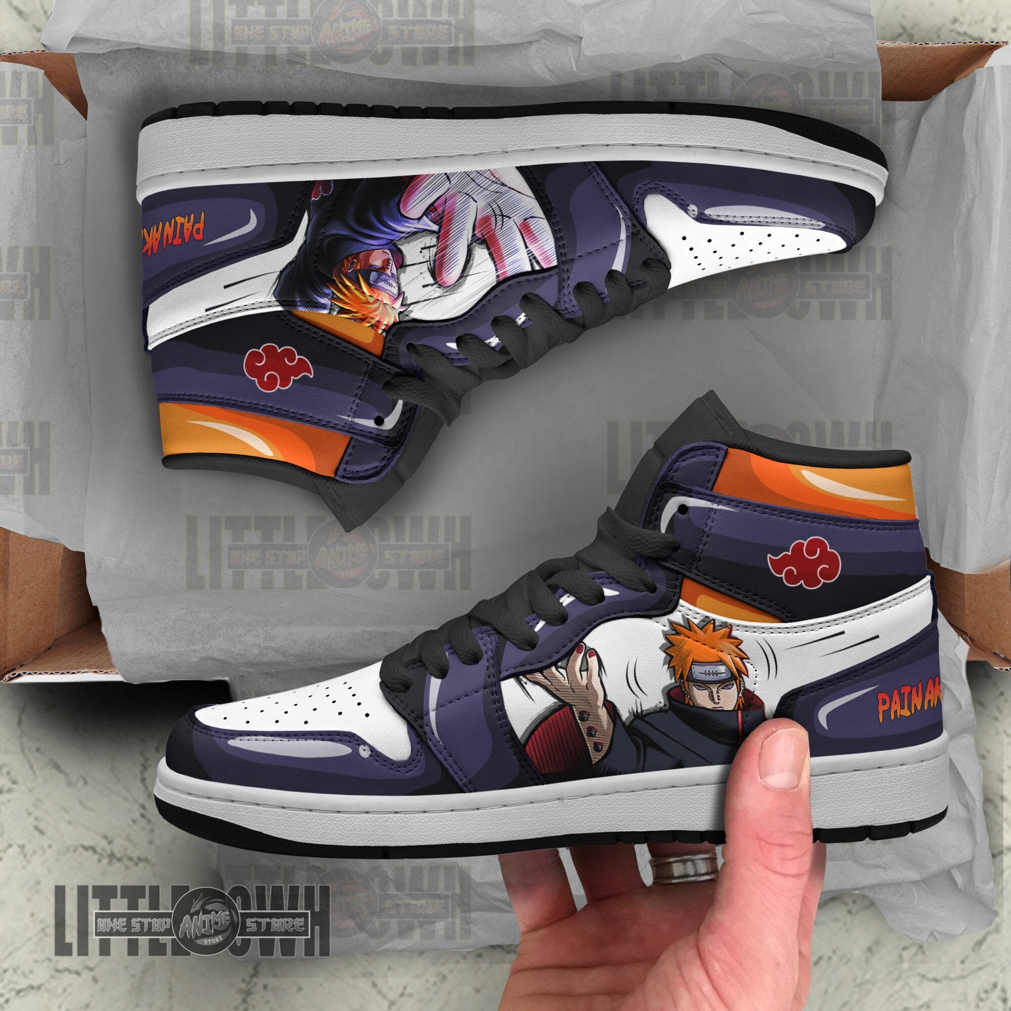 Ideafootwear Akatsuki AJ1 High Sneakers Shoes For Men And Women