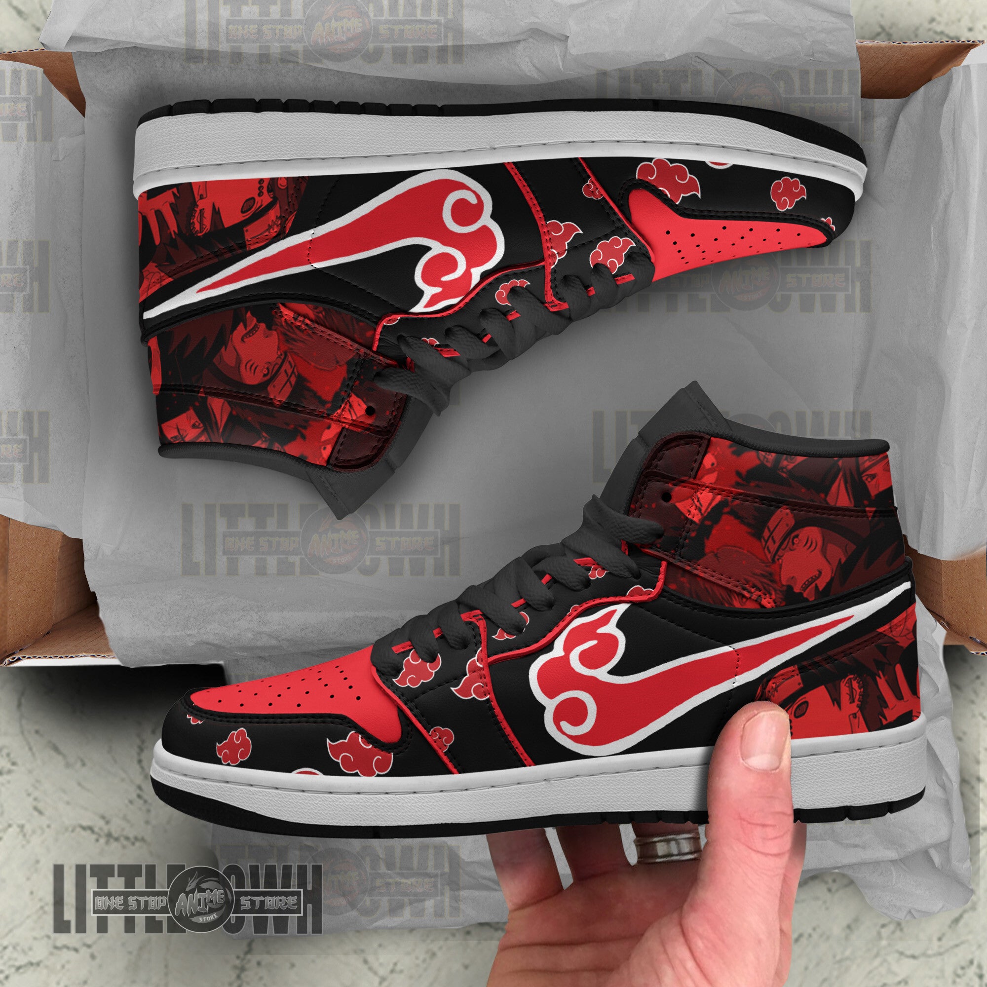 Ideafootwear Akatsuki AJ1 High Sneakers Shoes For Men And Women
