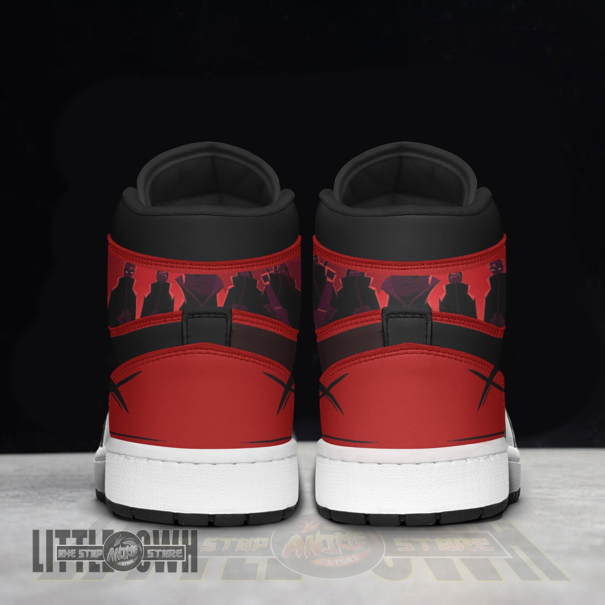 Ideafootwear Akatsuki Zetsu AJ1 High Sneakers Shoes For Men And Women