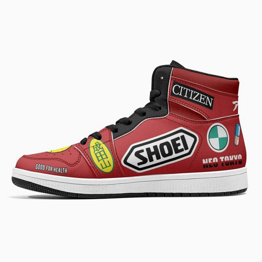 Ideafootwear Akira Kaneda Bike Decals AJ1 High Sneakers Shoes For Men And Women