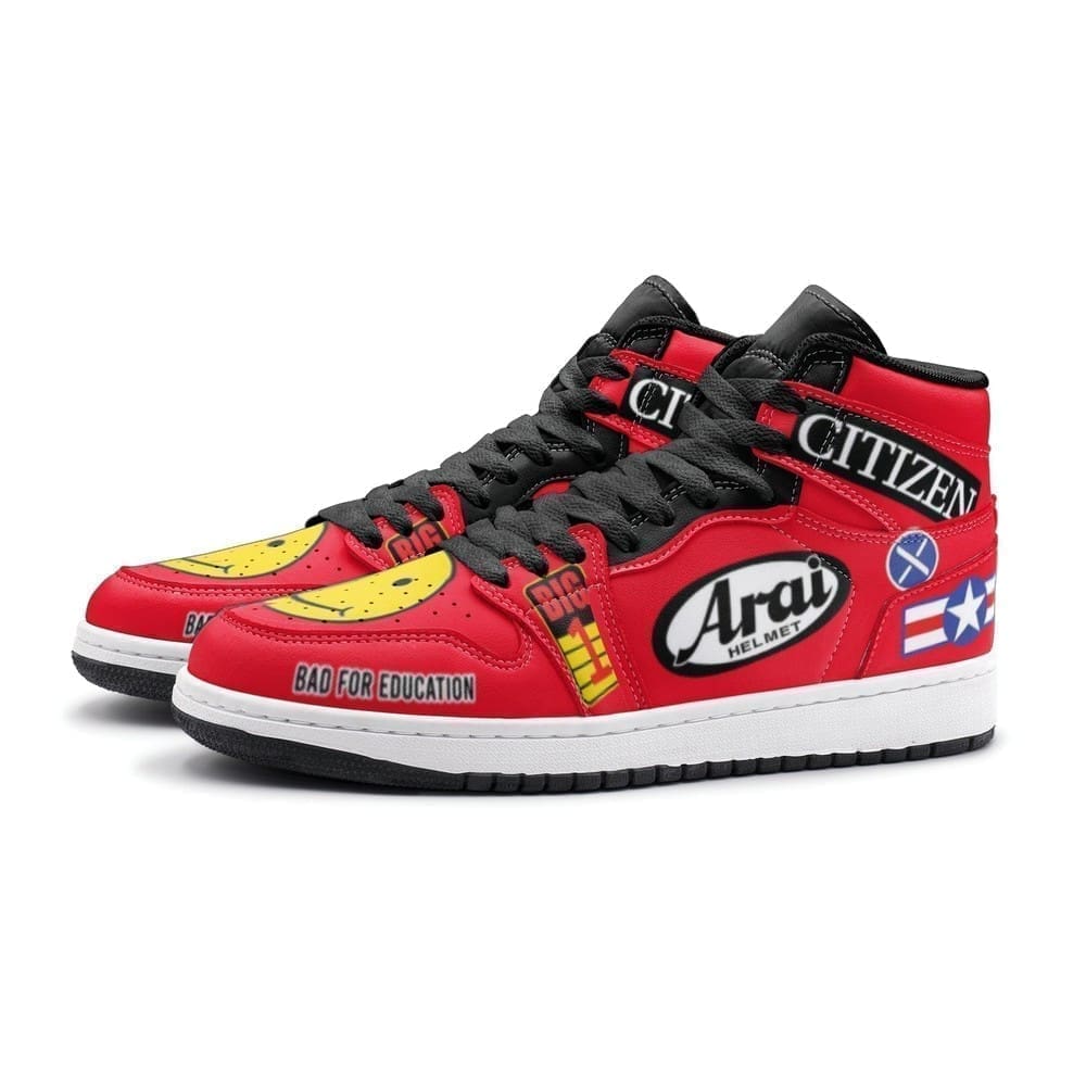 Ideafootwear Akira Kaneda Full Decals Akira AJ1 High Sneakers Shoes For Men And Women