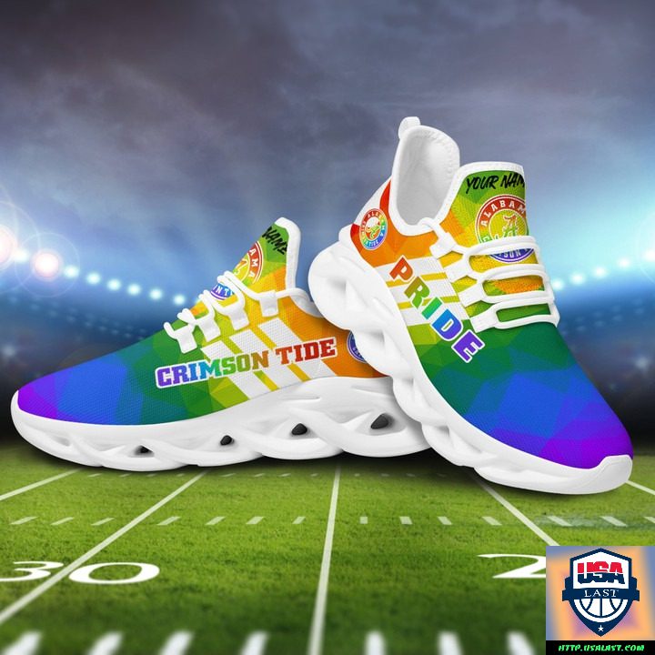 Ideafootwear Alabama Crimson Tide Max Soul Shoes Sneakers For Men And Women