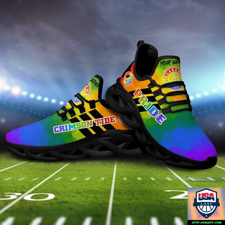 Ideafootwear Alabama Crimson Tide Max Soul Shoes Sneakers For Men And Women