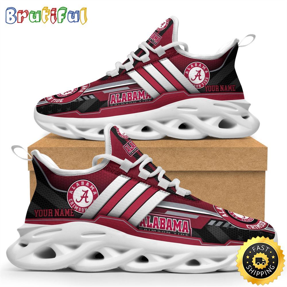 Ideafootwear Alabama Crimson Tide Max Soul Shoes Sneakers For Men And Women