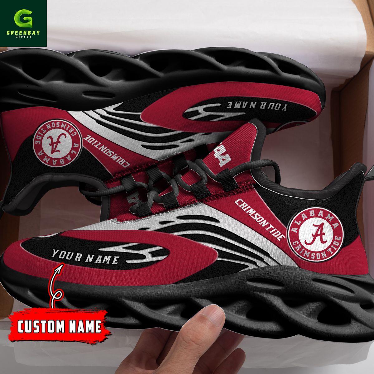 Ideafootwear Alabama Crimson Tide Max Soul Shoes Sneakers For Men And Women