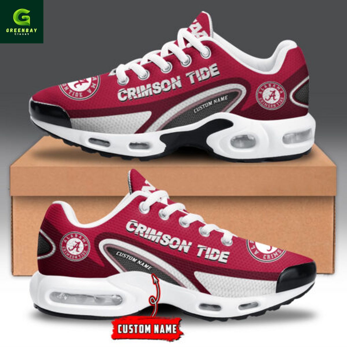 Ideafootwear Alabama Crimson Tide TN Shoes Sneakers For Men And Women