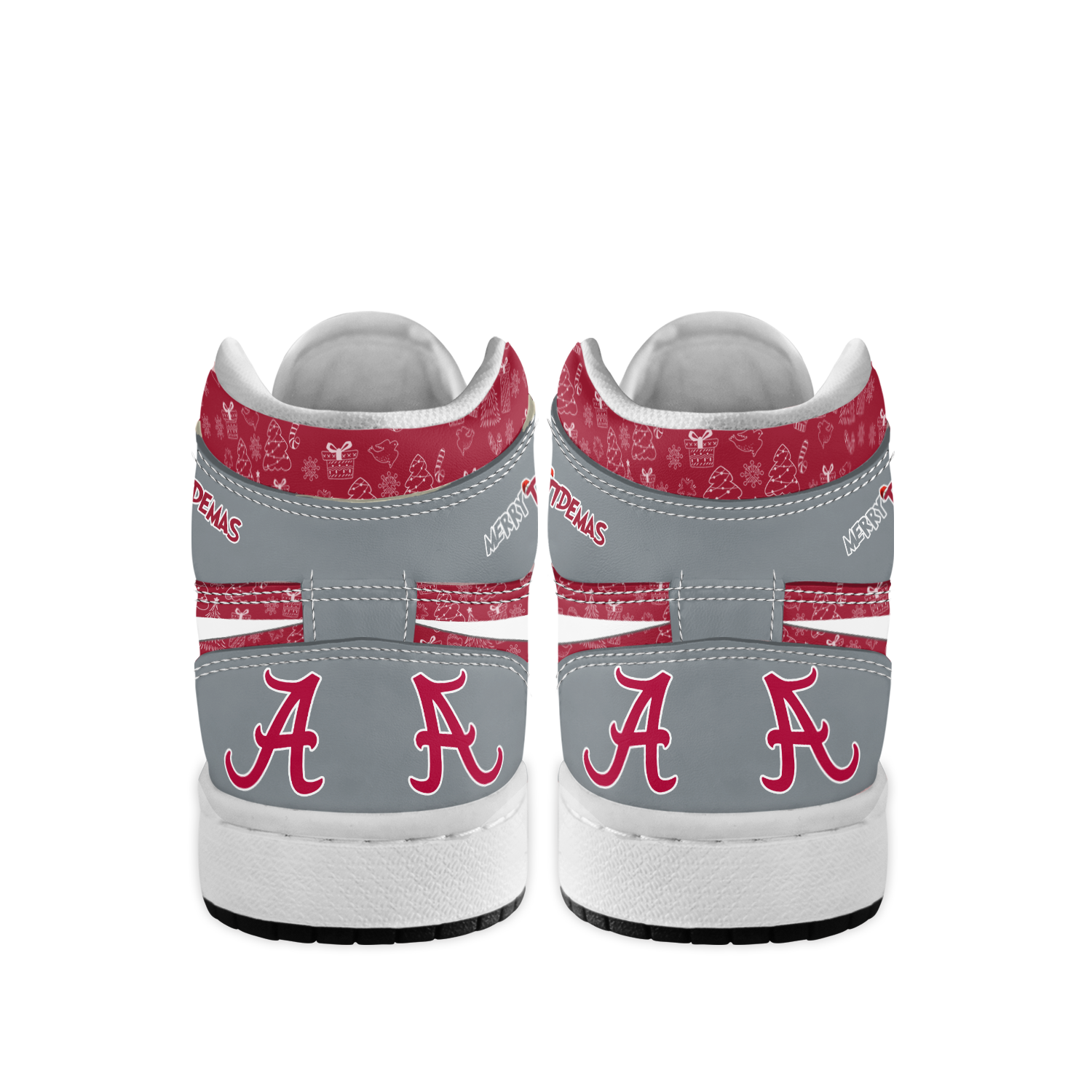 Ideafootwear Alabama Crimson Tide x  The Grinch x Christmas AJ1 High Sneakers Shoes For Men And Women