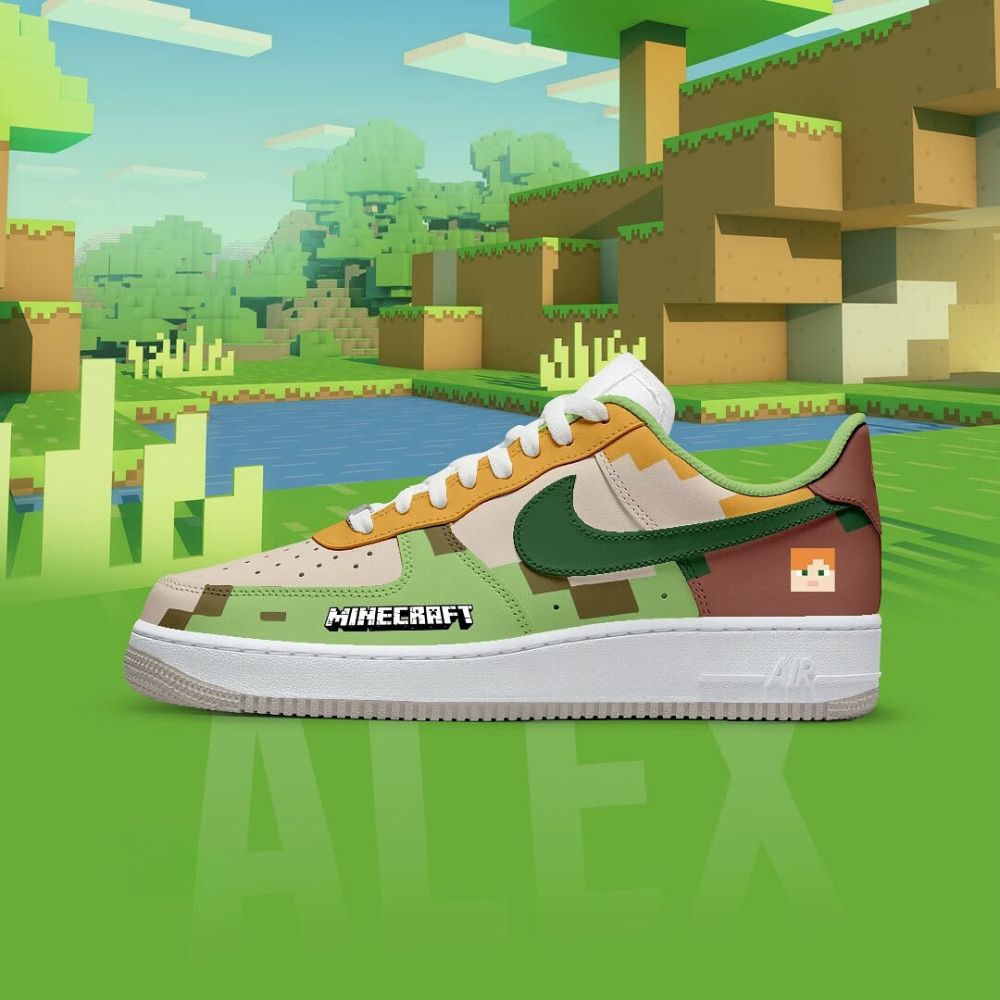 Ideafootwear Alex Minecraft Air Low-Top Sneakers Shoes For Men And Women 1