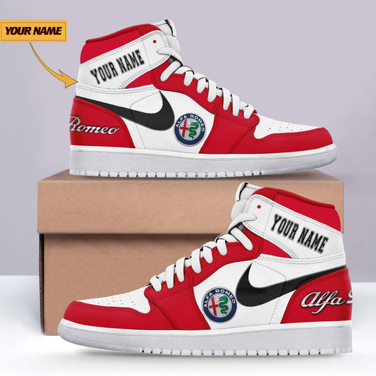 Ideafootwear Alfa Romeo AJ1 High Sneakers Shoes For Men And Women
