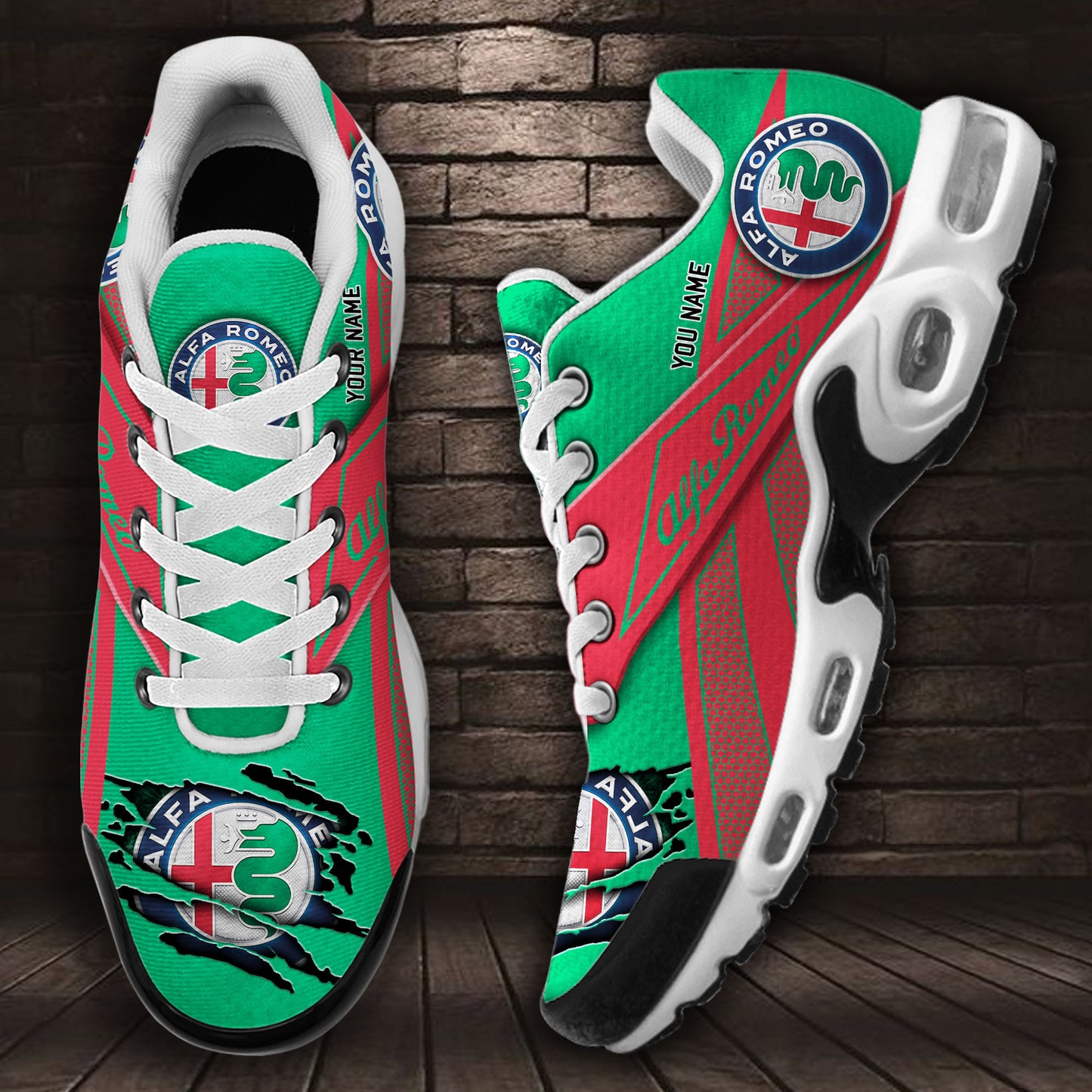Ideafootwear Alfa Romeo TN Shoes Sneakers For Men And Women