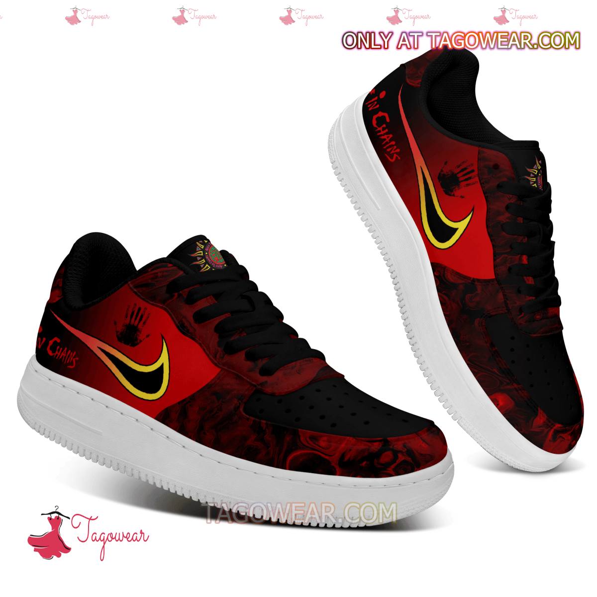 Ideafootwear Alice In Chains Air Low-Top Sneakers Shoes For Men And Women 2