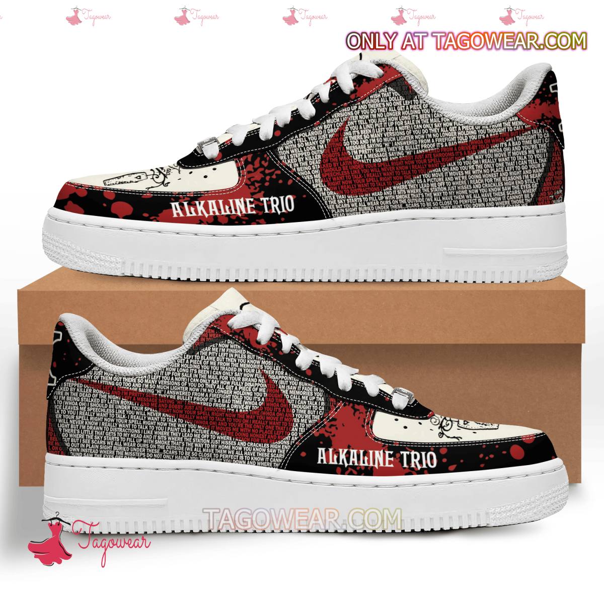 Ideafootwear Alkaline Trio Air Low-Top Sneakers Shoes For Men And Women 1