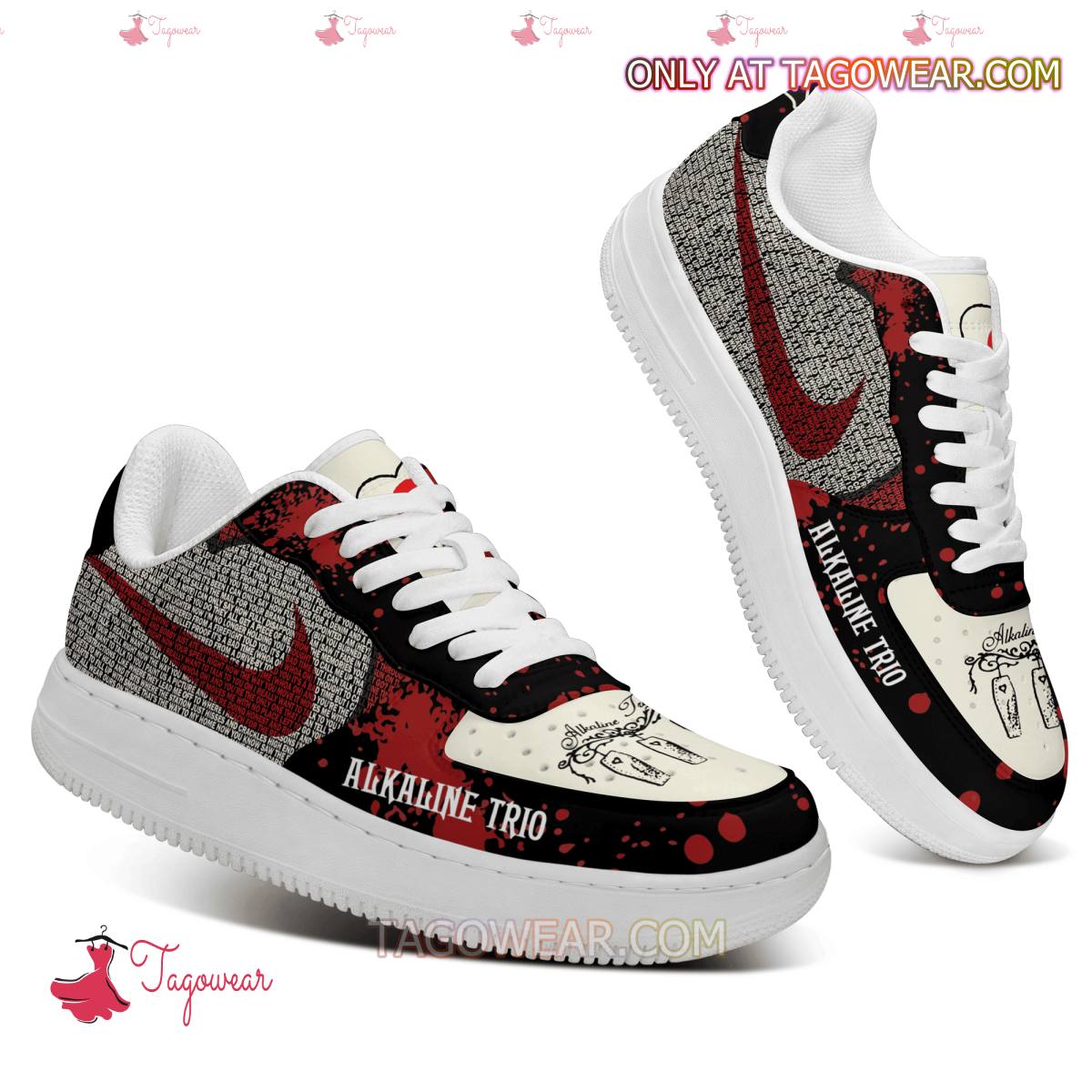 Ideafootwear Alkaline Trio Air Low-Top Sneakers Shoes For Men And Women 3