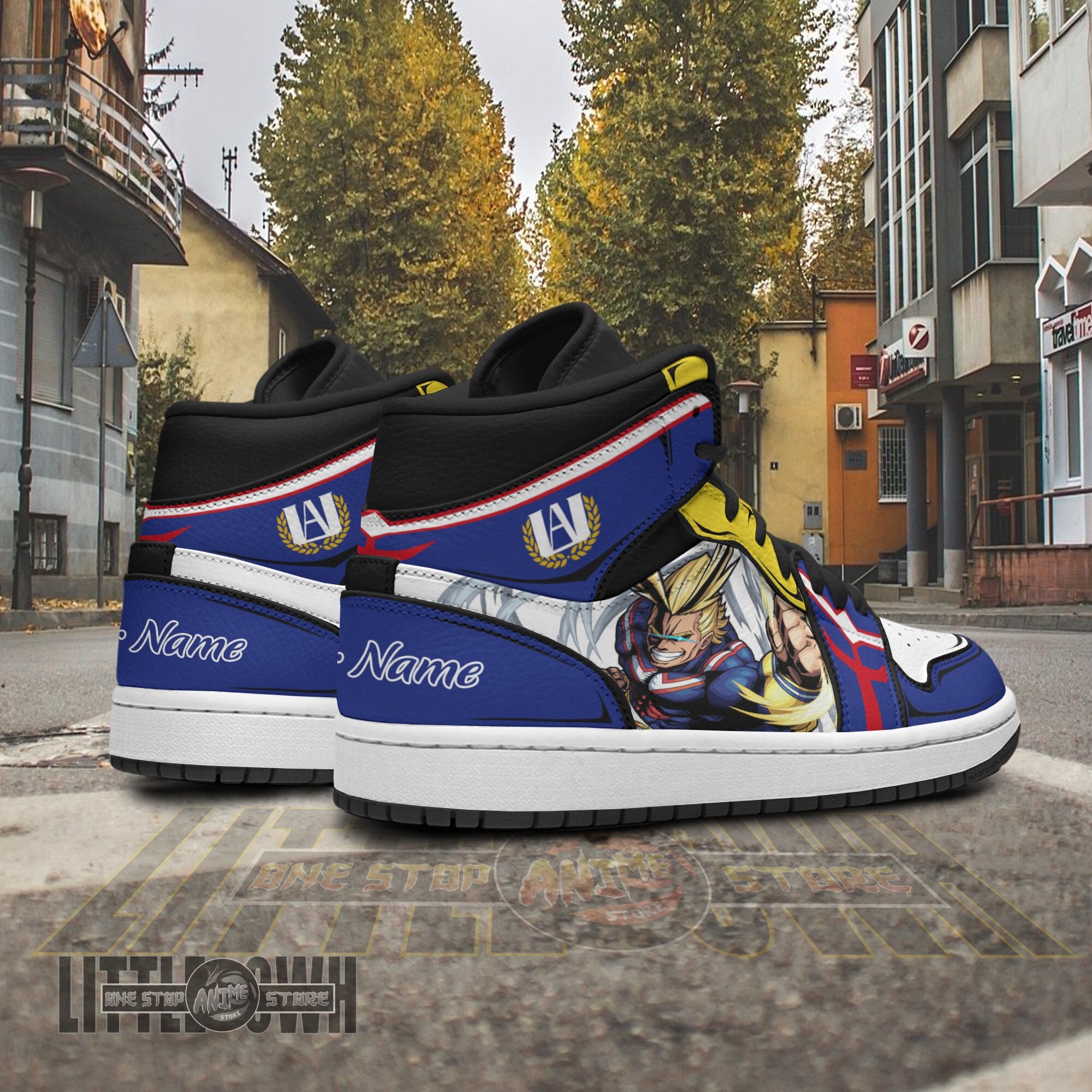 Ideafootwear All Might AJ1 High Sneakers Shoes For Men And Women
