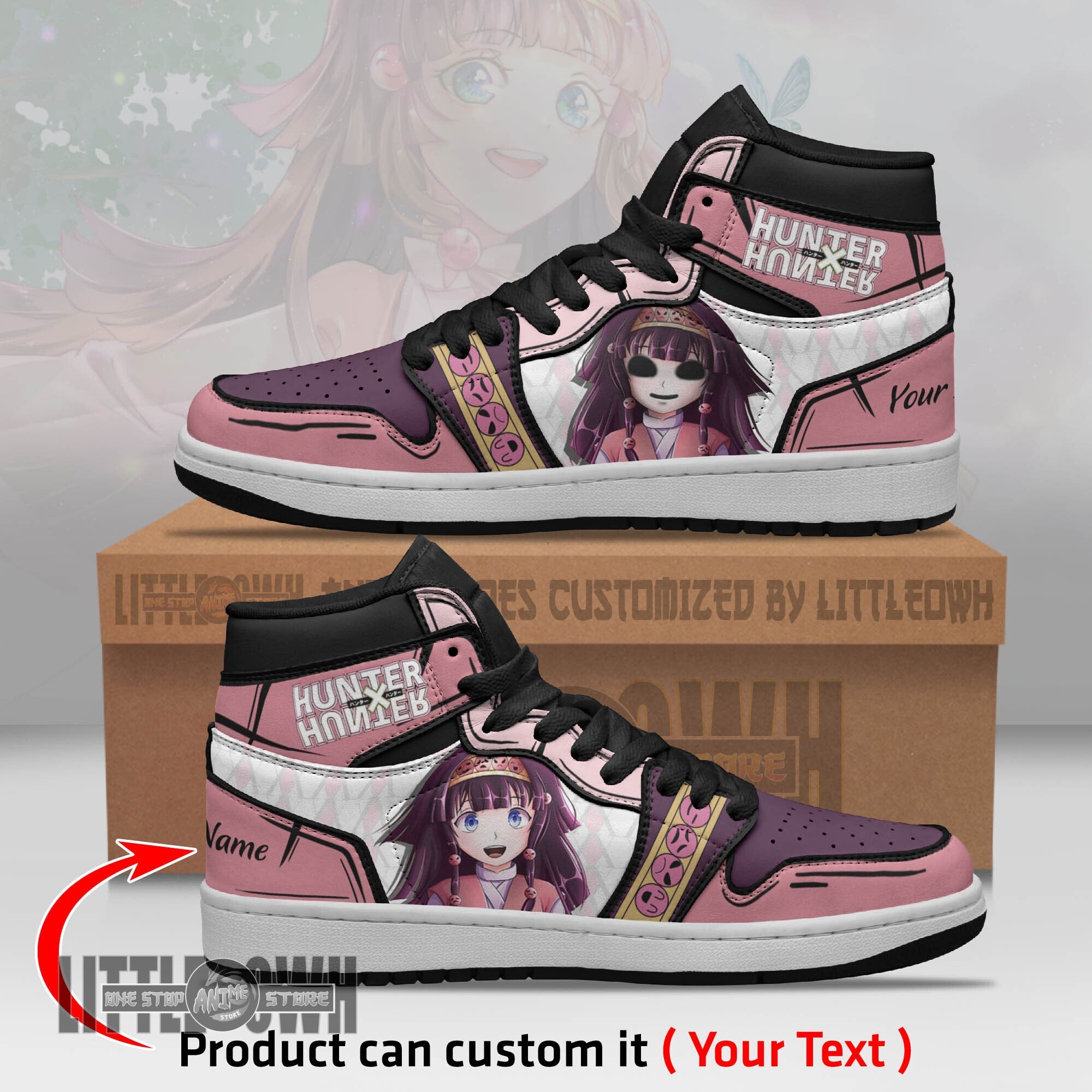 Ideafootwear Alluka Zoldyck AJ1 High Sneakers Shoes For Men And Women