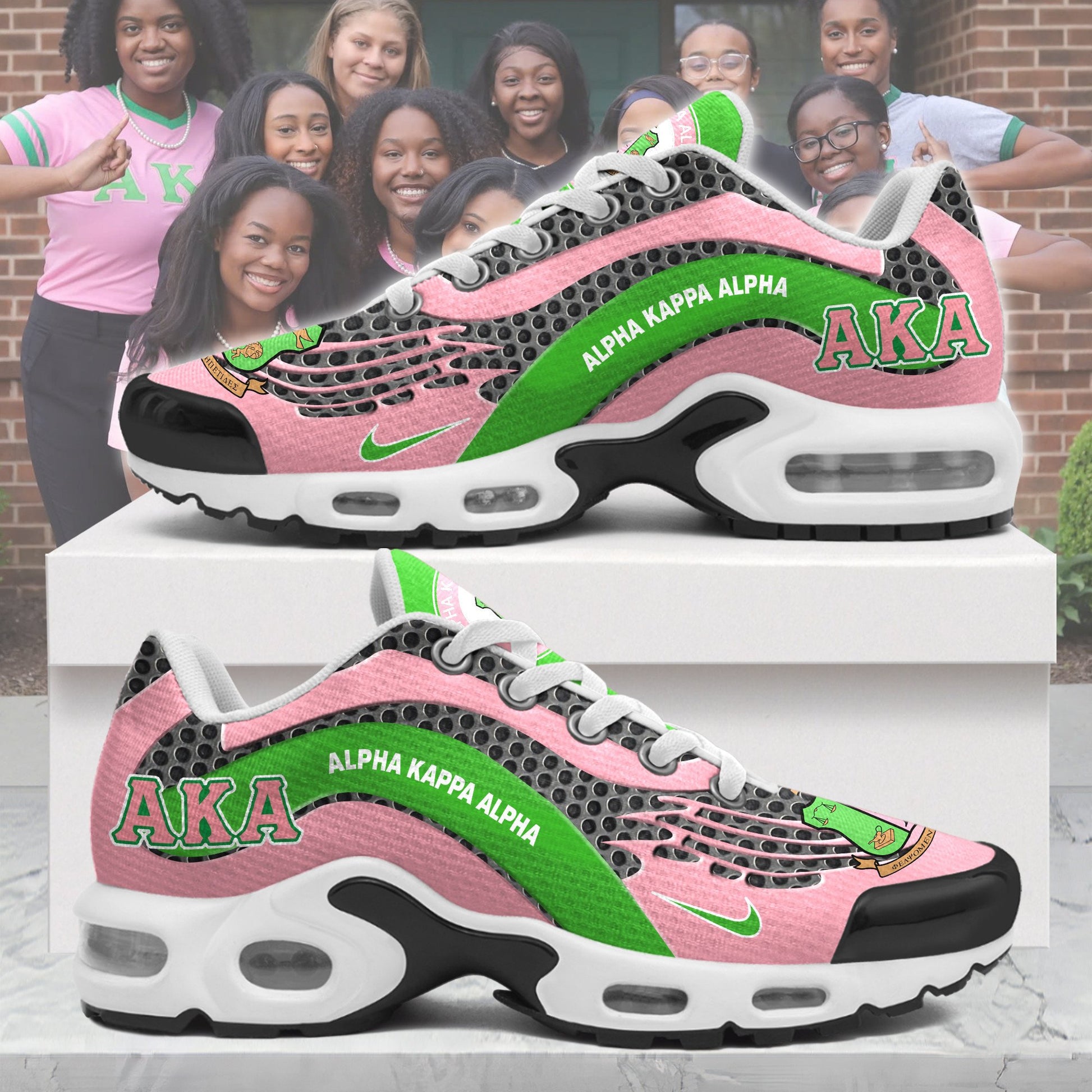 Ideafootwear ALPHA KAPPA ALPHA TN Shoes Sneakers For Men And Women