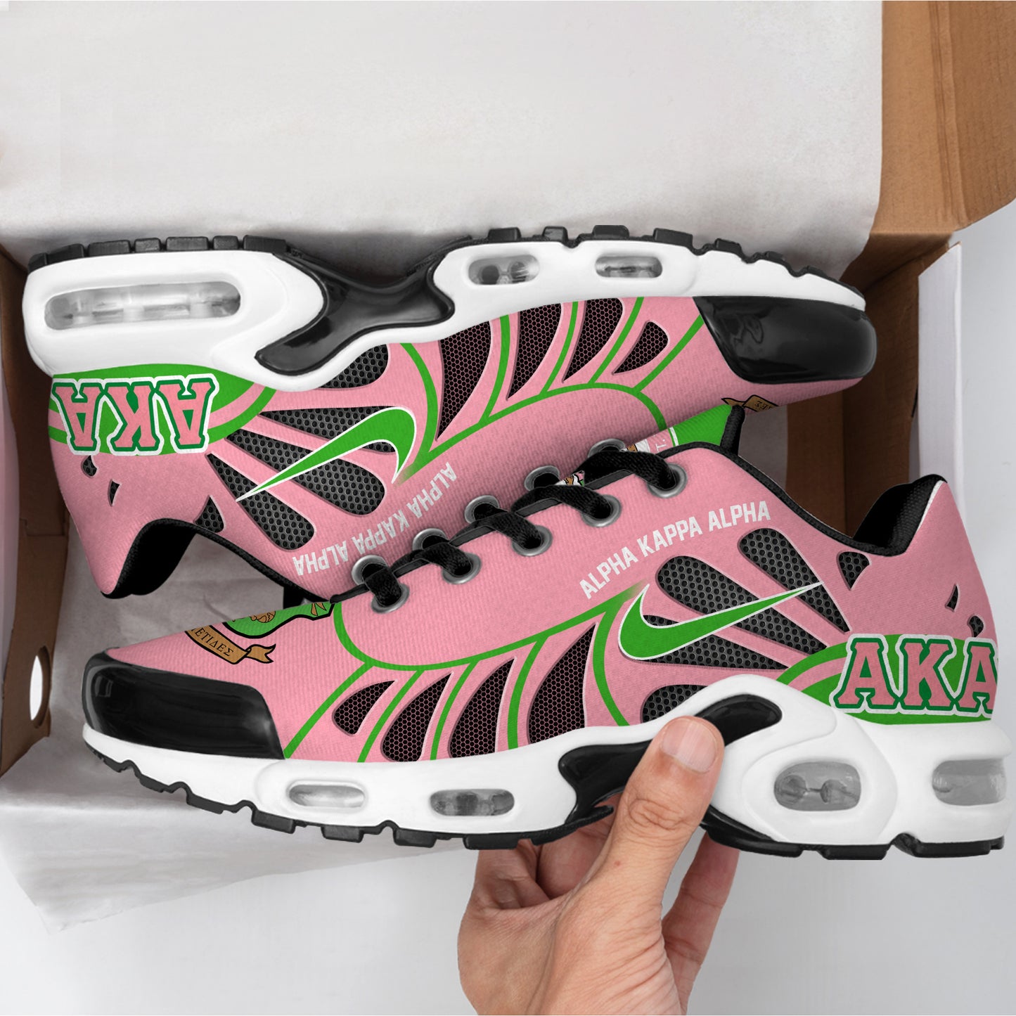 Ideafootwear ALPHA KAPPA ALPHA TN Shoes Sneakers For Men And Women
