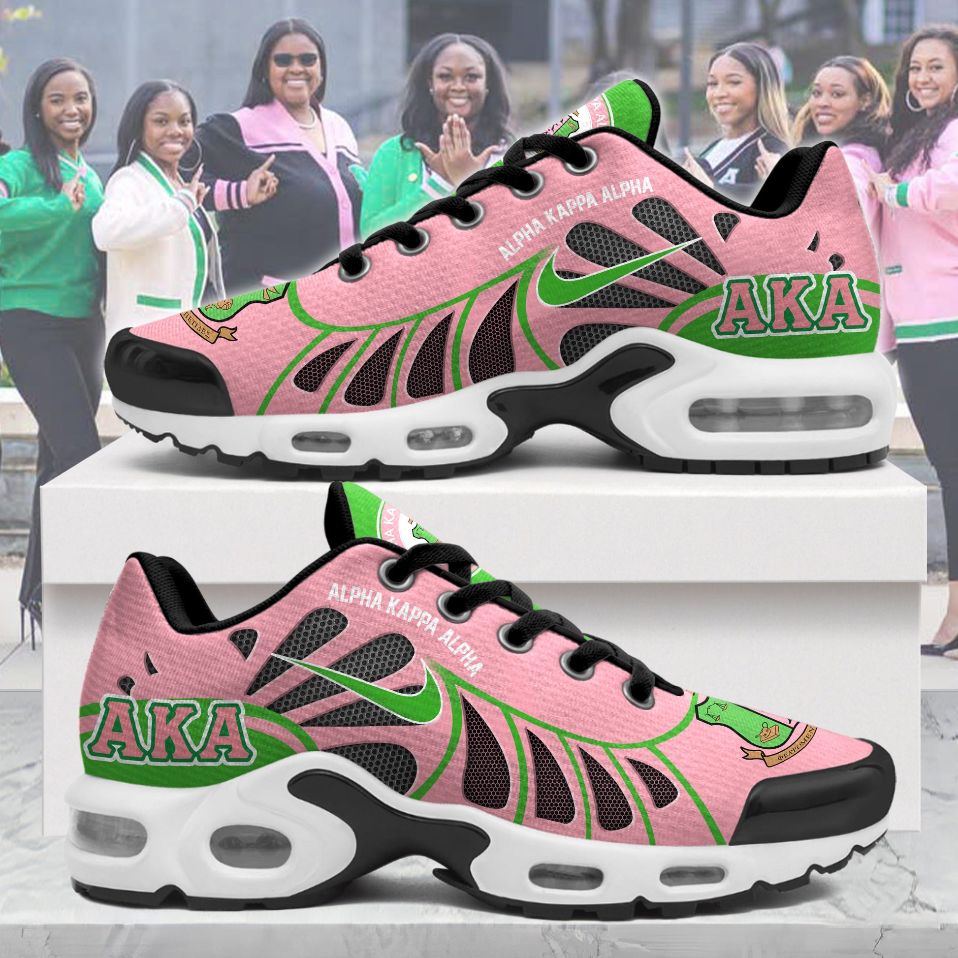 Ideafootwear ALPHA KAPPA ALPHA TN Shoes Sneakers For Men And Women