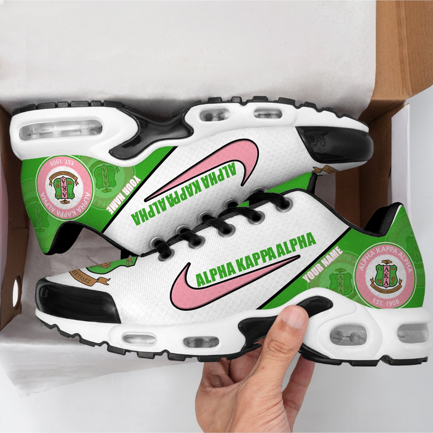 Ideafootwear ALPHA KAPPA ALPHA TN Shoes Sneakers For Men And Women