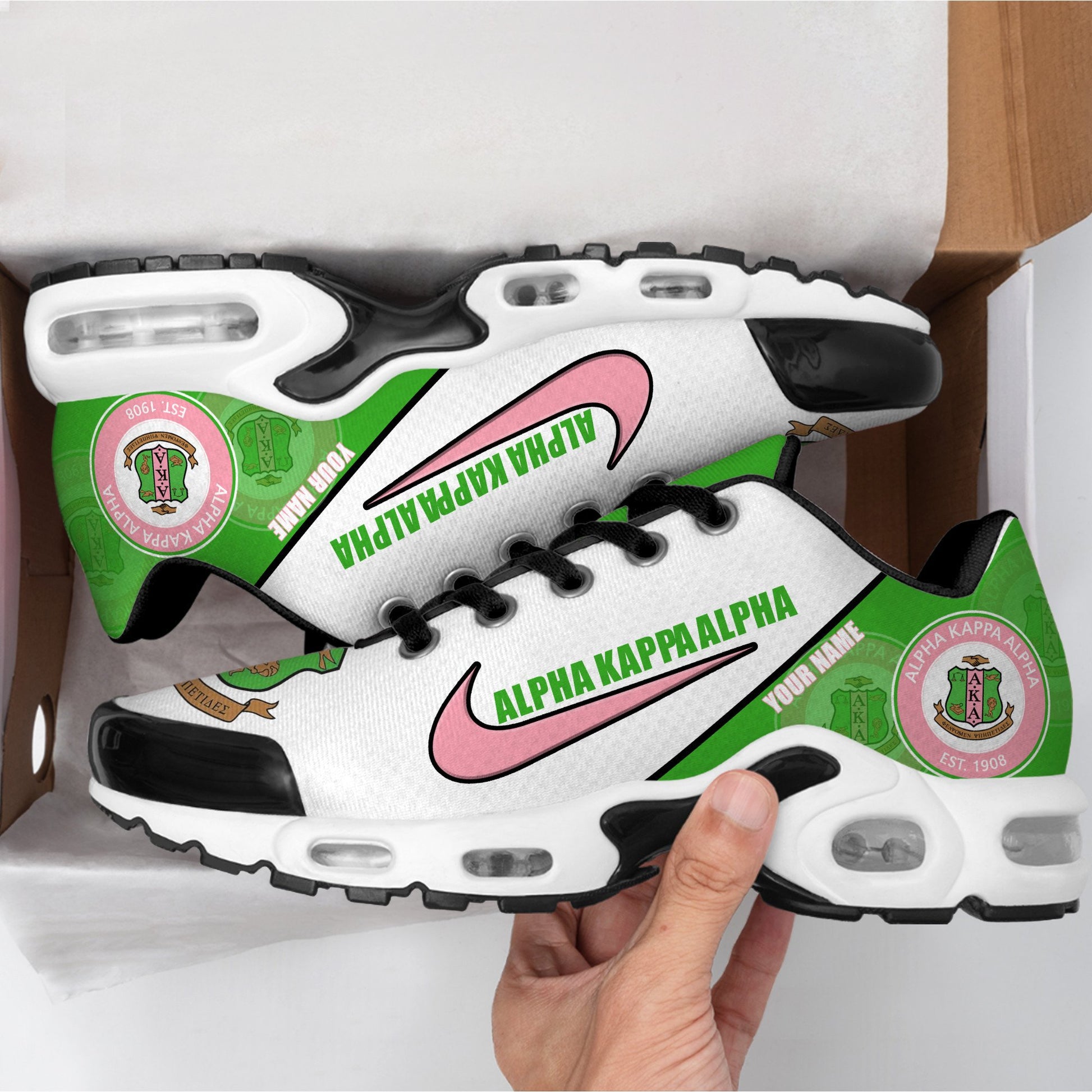 Ideafootwear ALPHA KAPPA ALPHA TN Shoes Sneakers For Men And Women