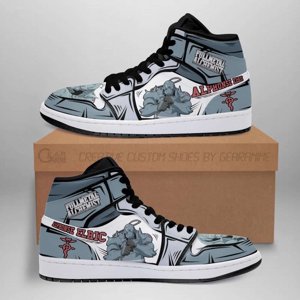 Ideafootwear Alphonse Elric AJ1 High Sneakers Shoes For Men And Women