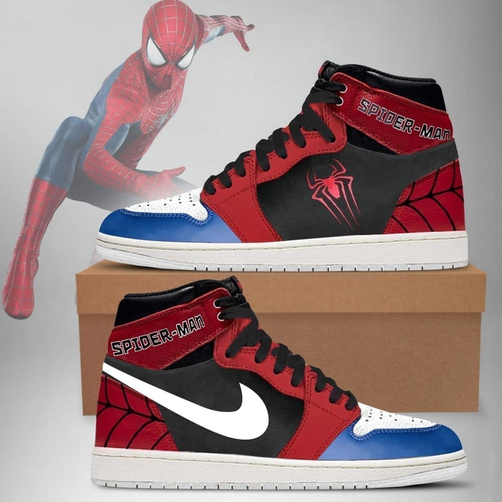 Ideafootwear Andrew Garfield Spiderman AJ1 High Sneakers Shoes For Men And Women