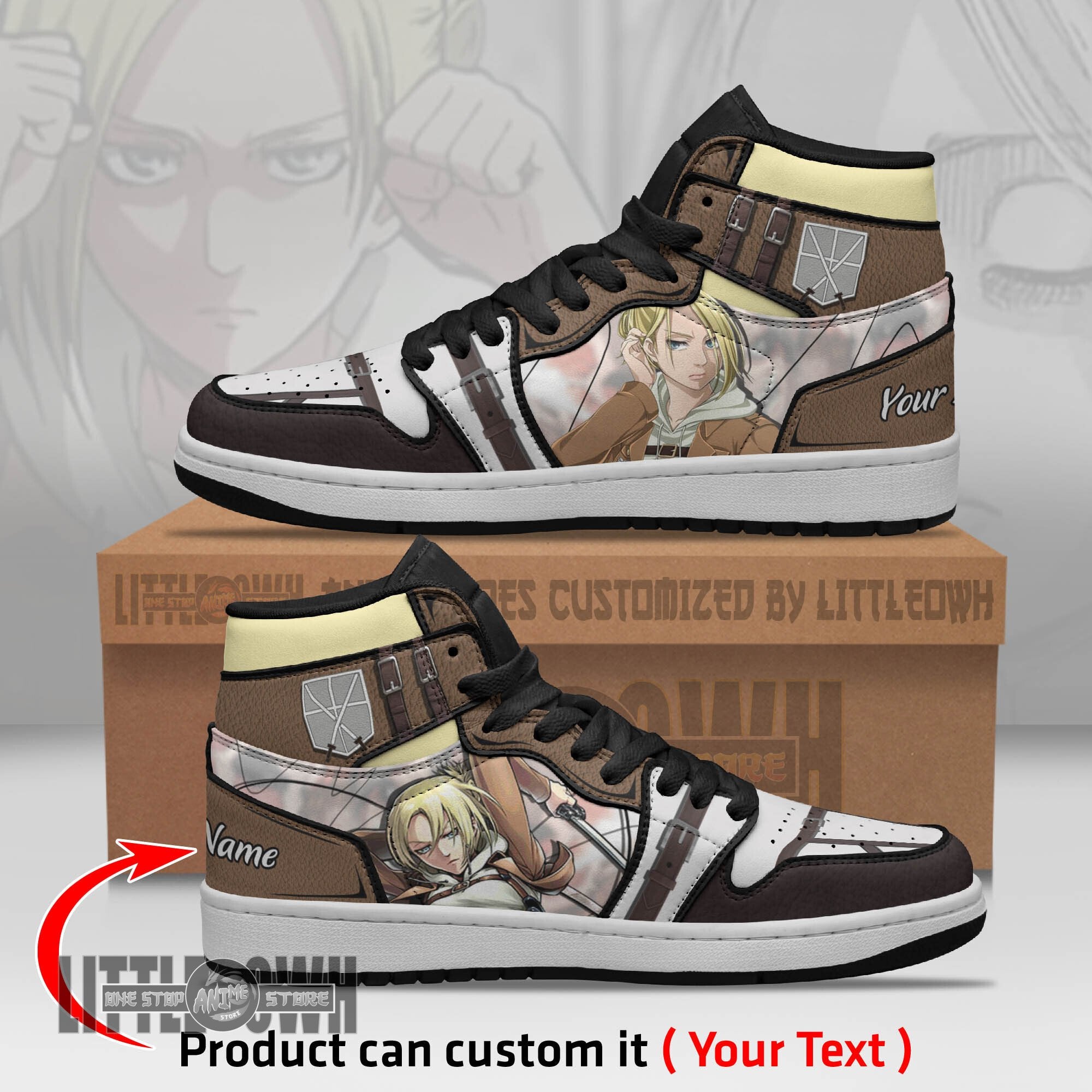Ideafootwear Annie Leonhart AJ1 High Sneakers Shoes For Men And Women