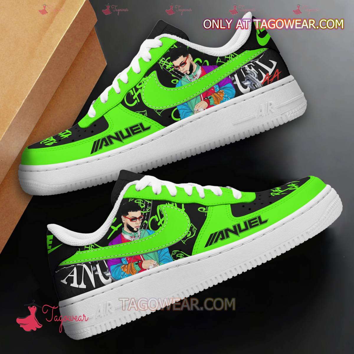 Ideafootwear Anuel Aa Air Low-Top Sneakers Shoes For Men And Women 2