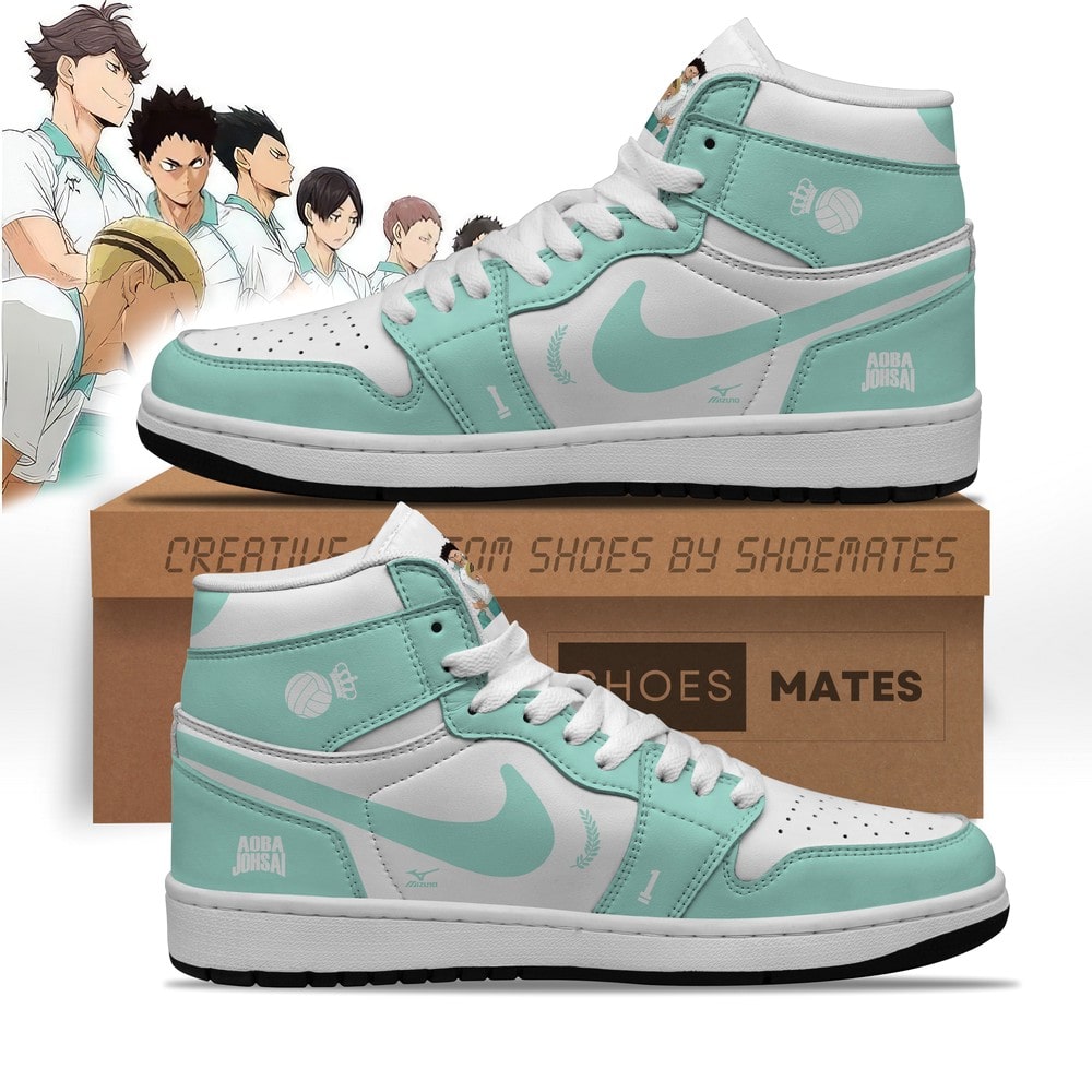 Ideafootwear Aoba Johsai Haikyuu AJ1 High Sneakers Shoes For Men And Women