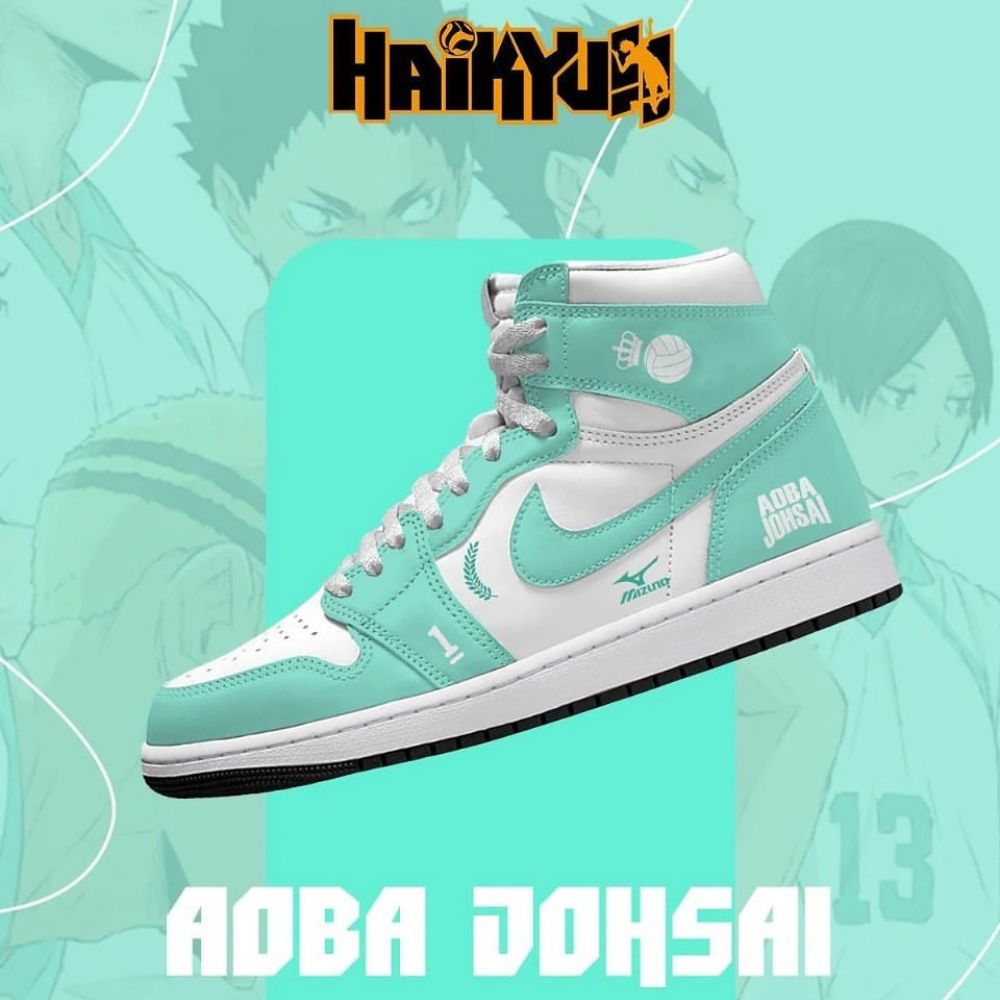 Ideafootwear Aoba Johsai Haikyuu AJ1 High Sneakers Shoes For Men And Women