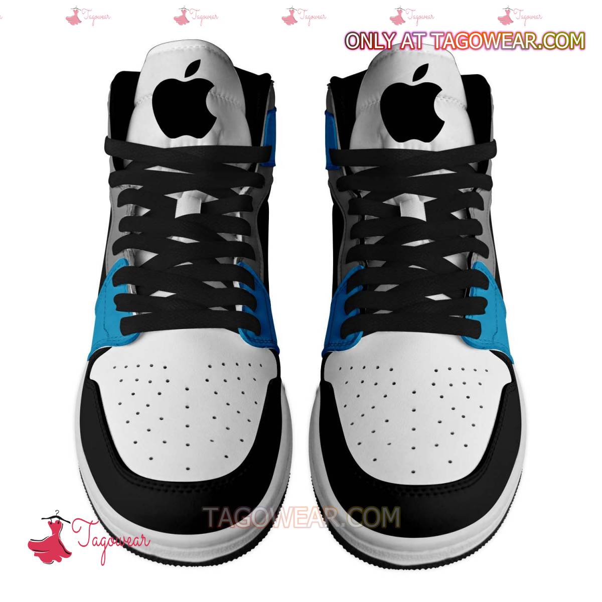 Ideafootwear Apple Think Different AJ1 High Sneakers Shoes For Men And Women