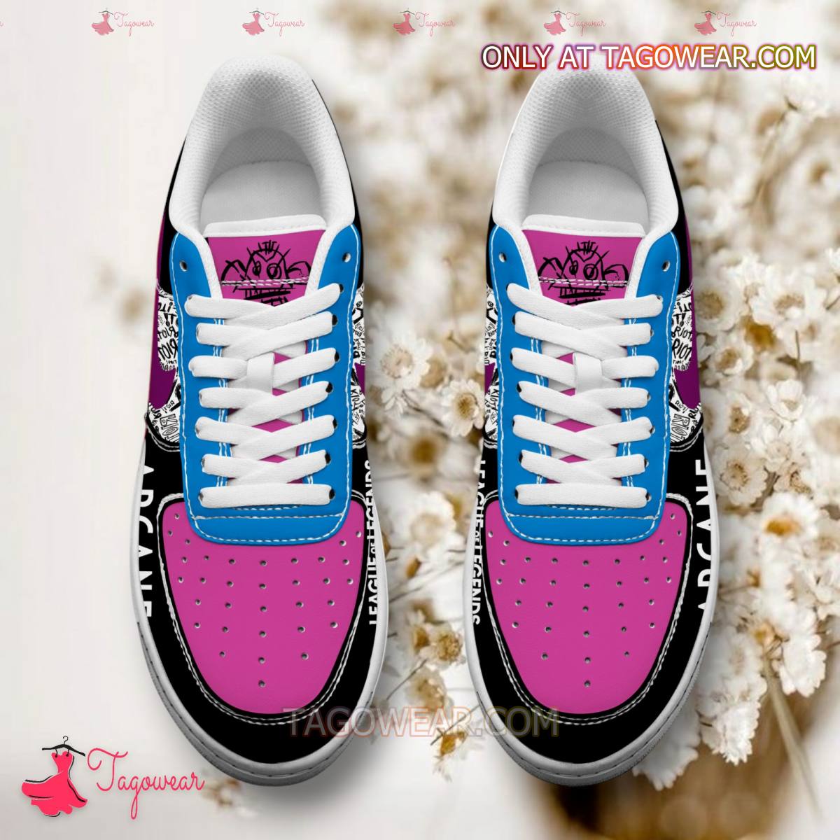 Ideafootwear Arcane League Of Legends Air Low-Top Sneakers Shoes For Men And Women 3