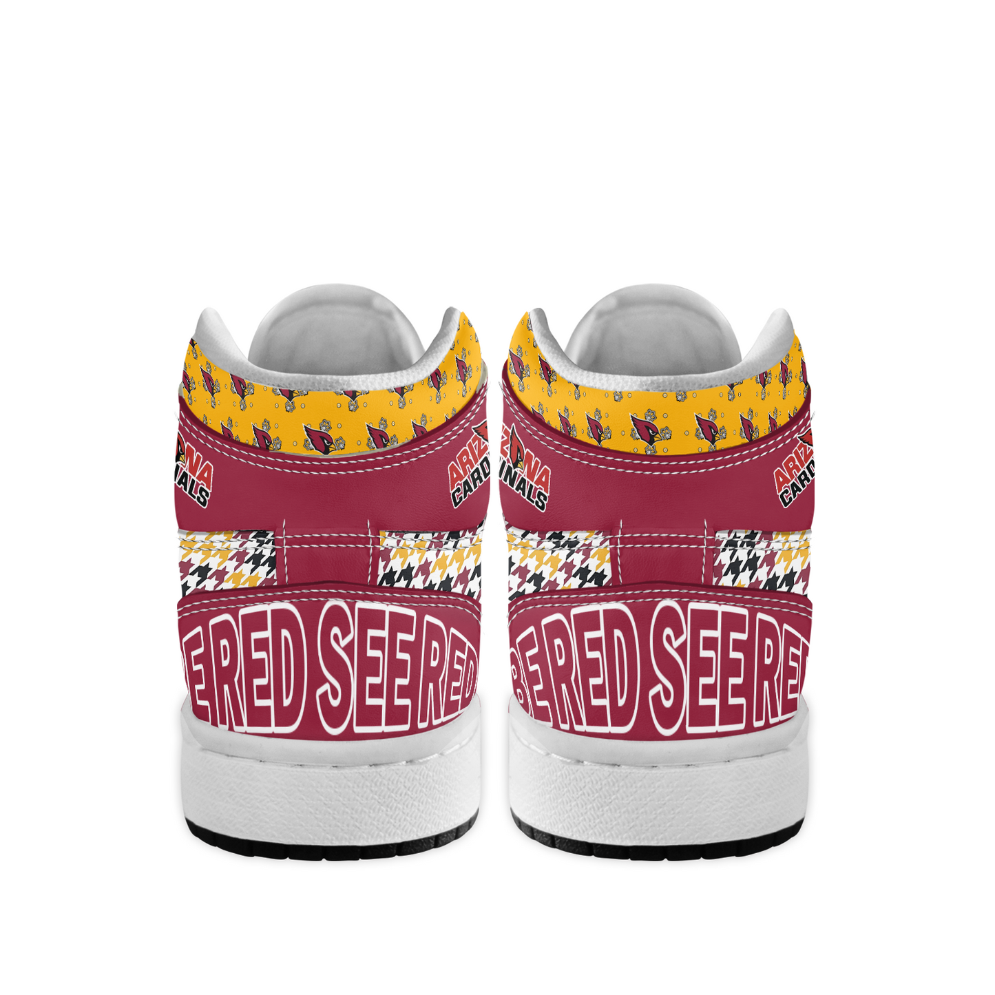 Ideafootwear Arizona Cardinals AJ1 High Sneakers Shoes For Men And Women