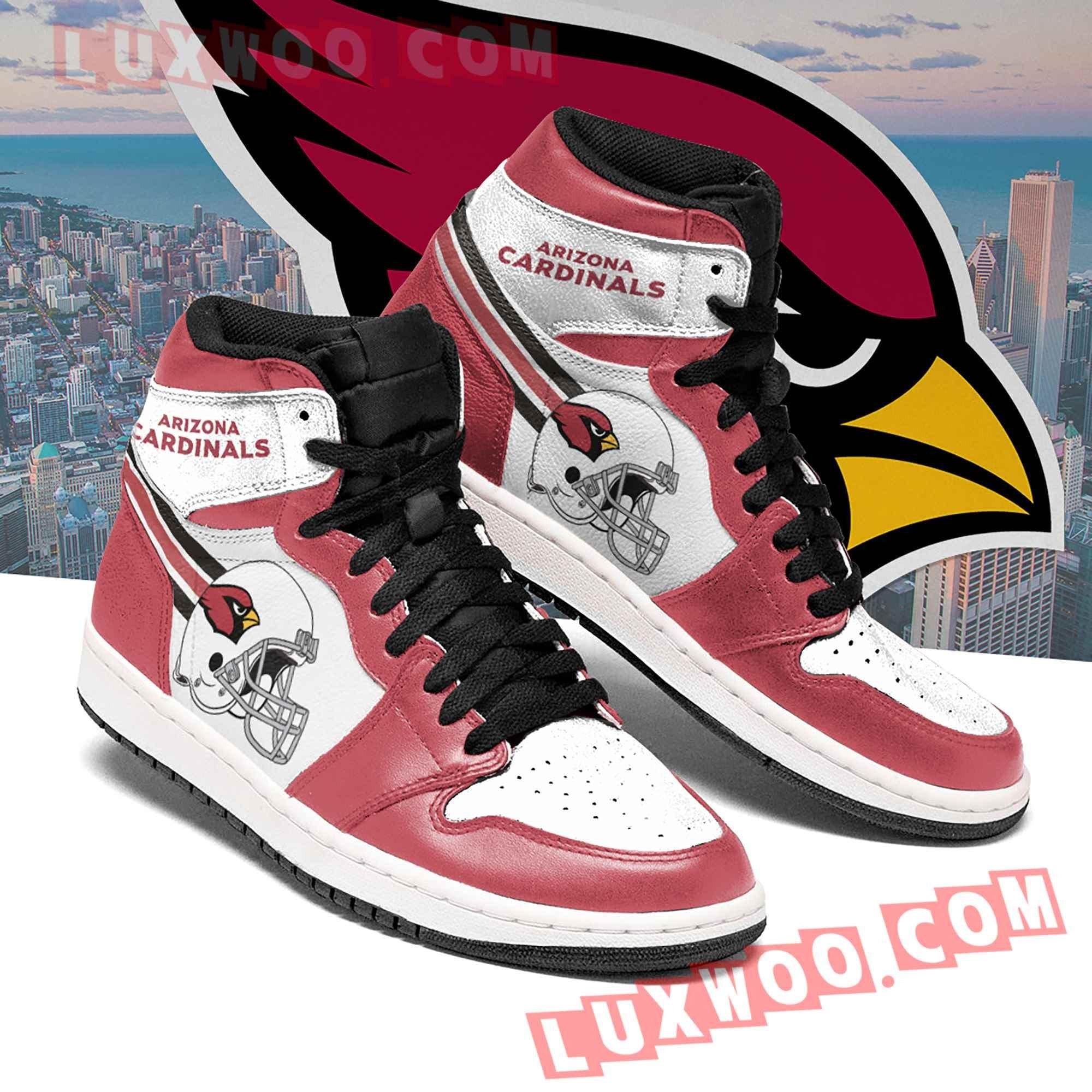 Ideafootwear Arizona Cardinals AJ1 High Sneakers Shoes For Men And Women