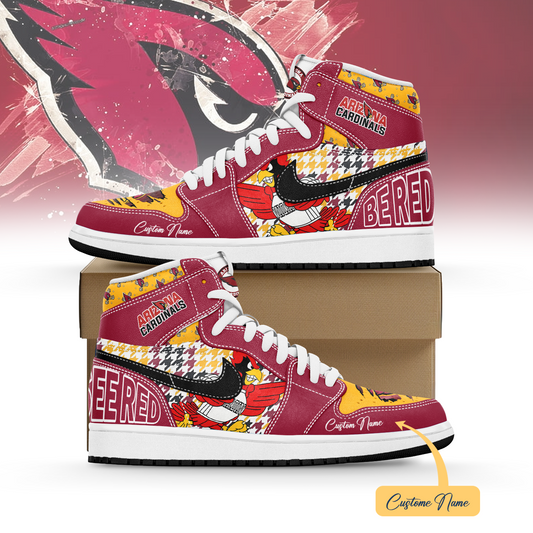 Ideafootwear Arizona Cardinals AJ1 High Sneakers Shoes For Men And Women