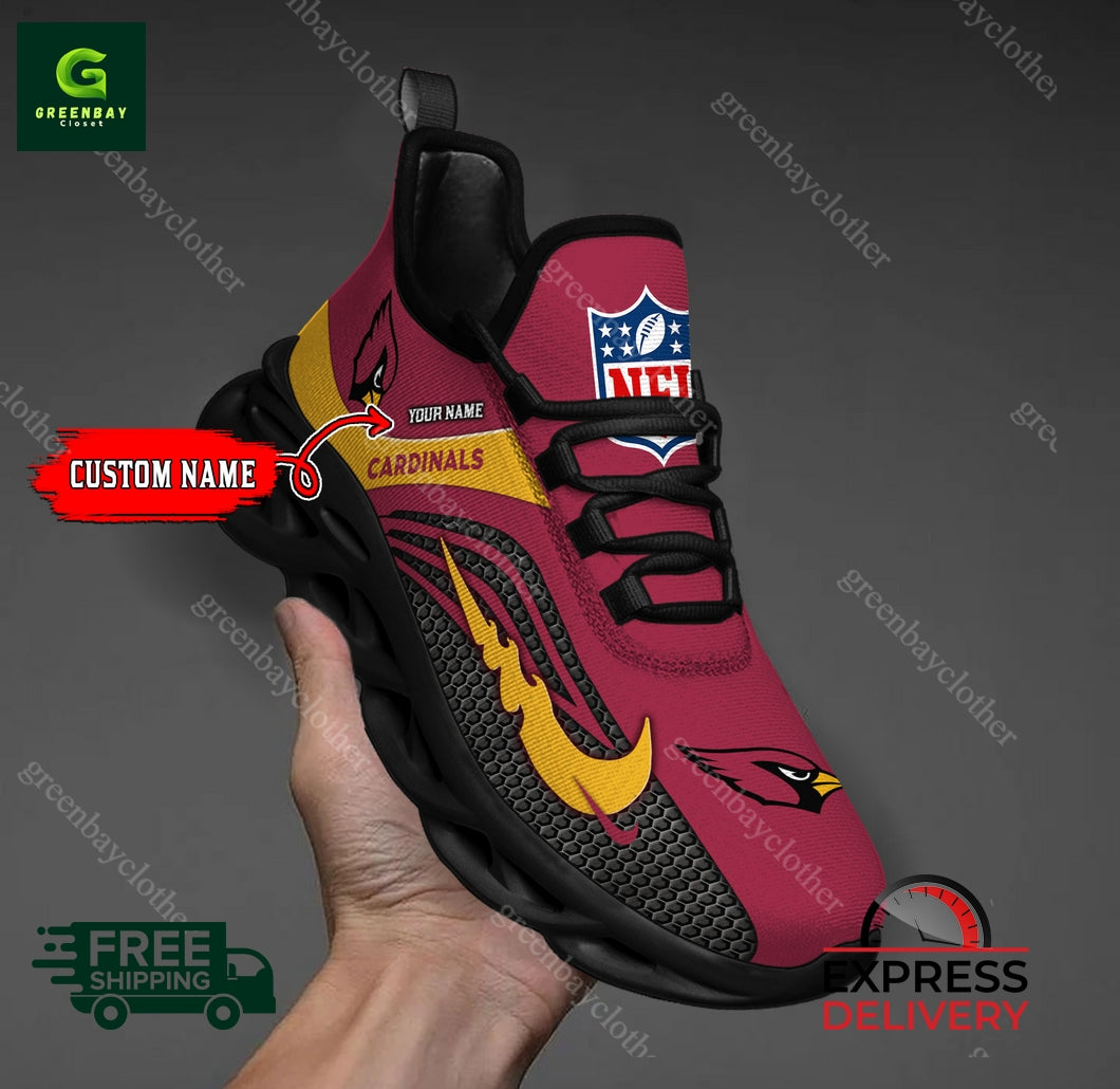 Ideafootwear Arizona Cardinals Max Soul Shoes Sneakers For Men And Women