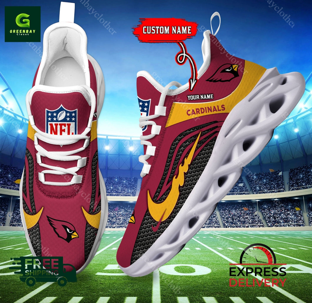 Ideafootwear Arizona Cardinals Max Soul Shoes Sneakers For Men And Women