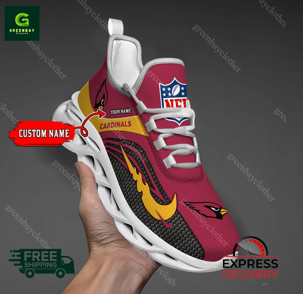 Ideafootwear Arizona Cardinals Max Soul Shoes Sneakers For Men And Women