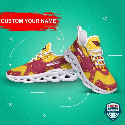 Ideafootwear Arizona Cardinals Max Soul Shoes Sneakers For Men And Women