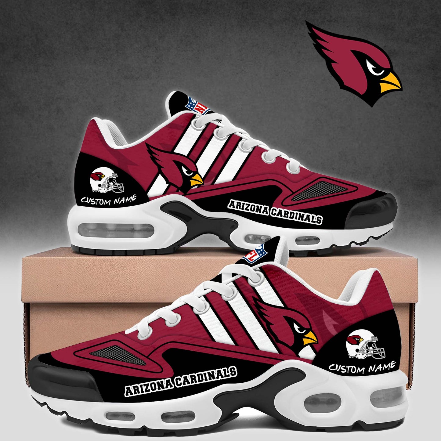 Ideafootwear Arizona Cardinals TN Shoes Sneakers For Men And Women