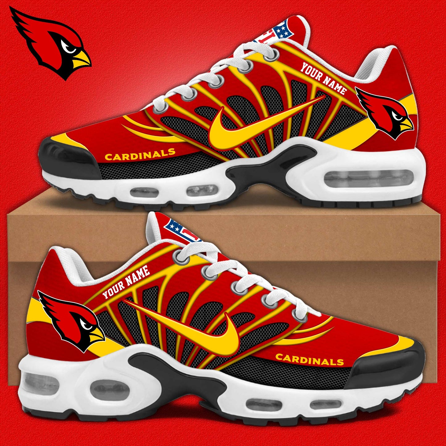 Ideafootwear Arizona Cardinals TN Shoes Sneakers For Men And Women