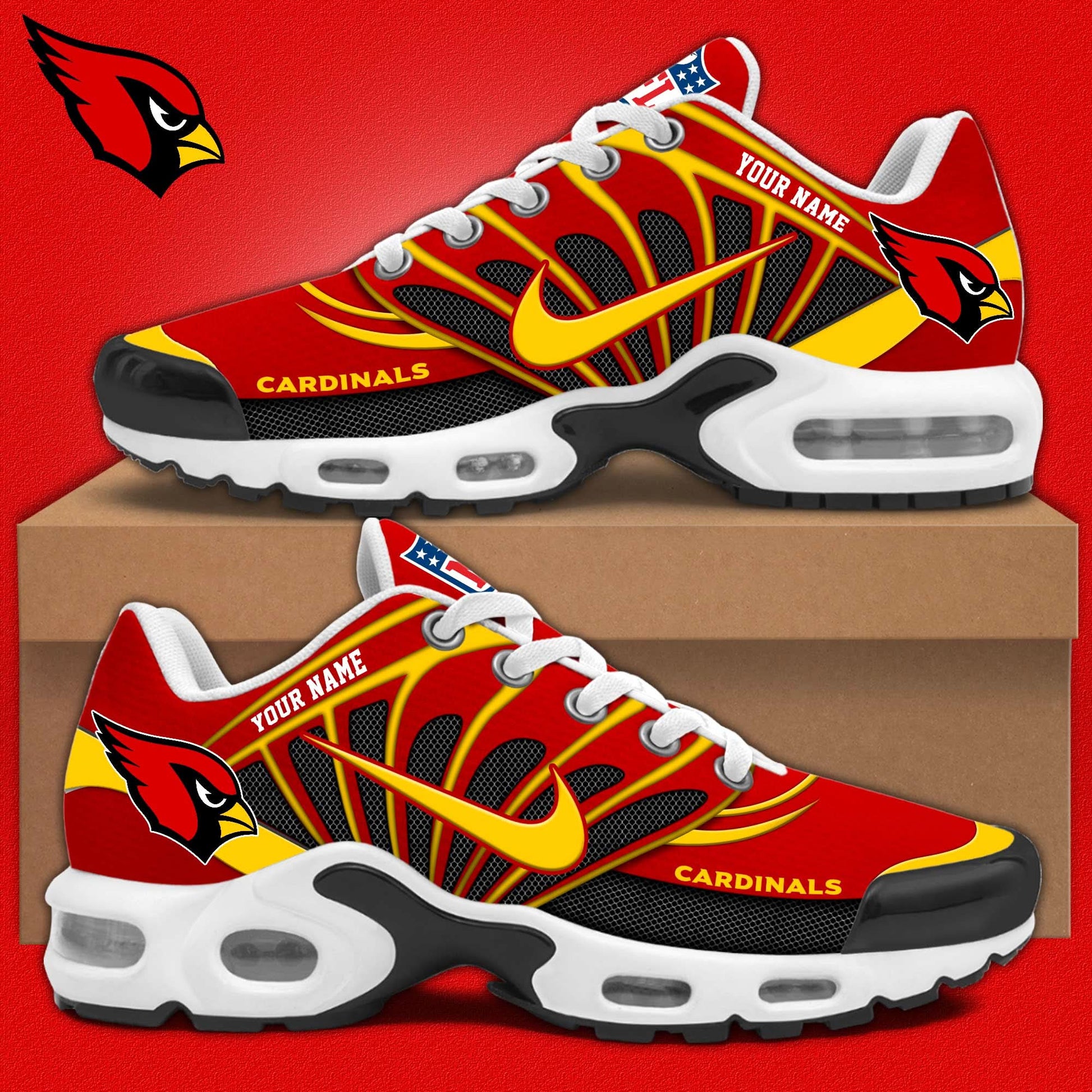 Ideafootwear Arizona Cardinals TN Shoes Sneakers For Men And Women