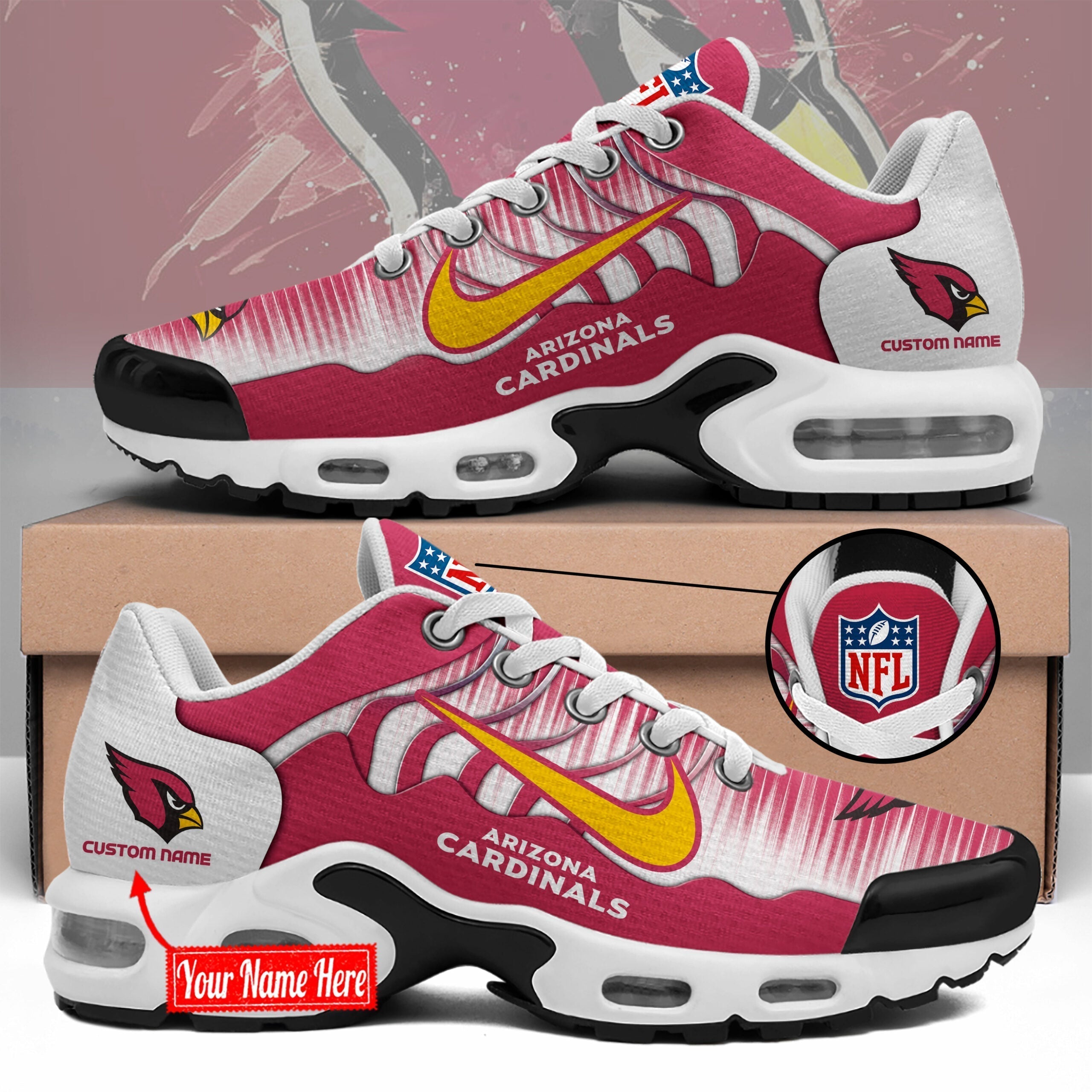 Ideafootwear Arizona Cardinals TN Shoes Sneakers For Men And Women
