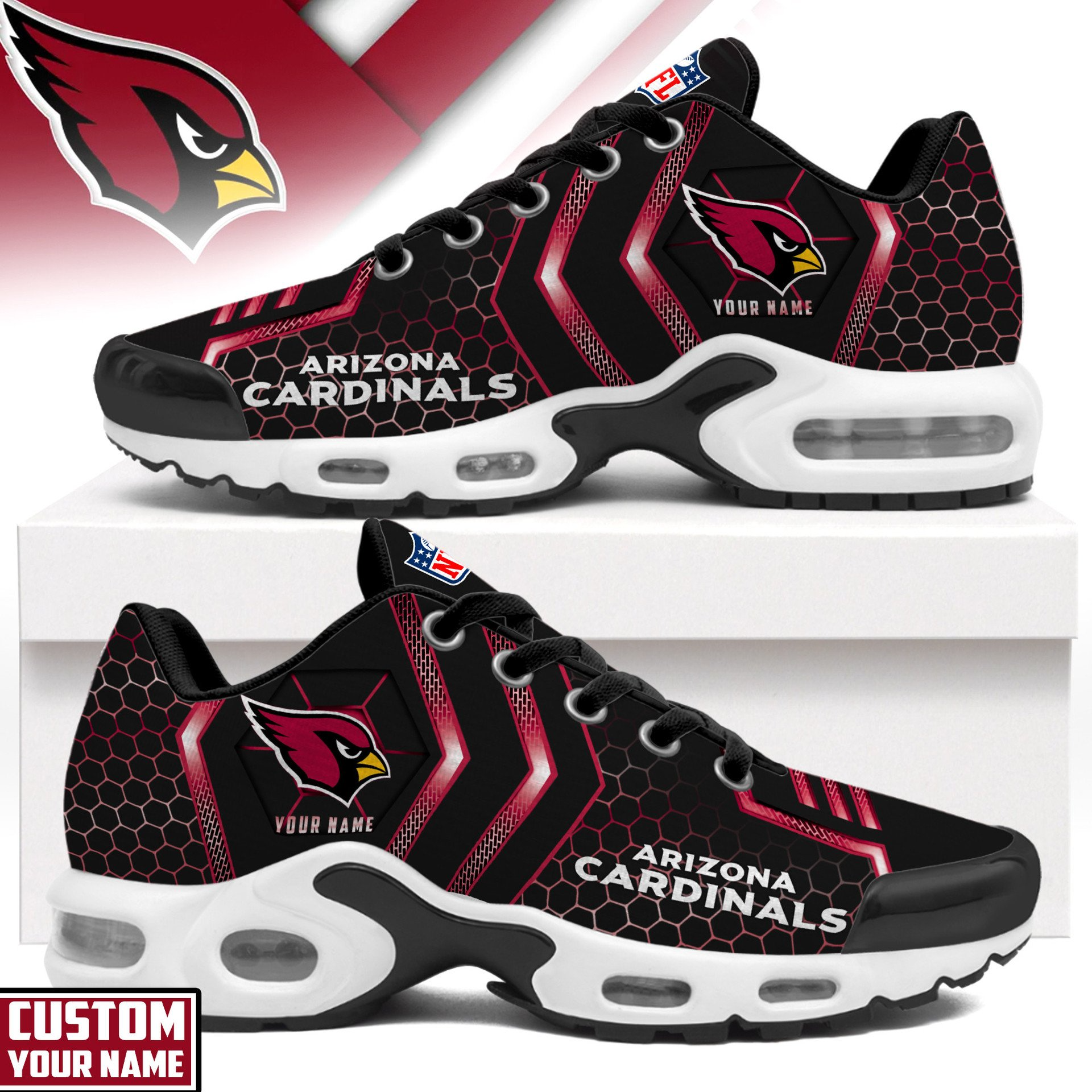 Ideafootwear Arizona Cardinals TN Shoes Sneakers For Men And Women