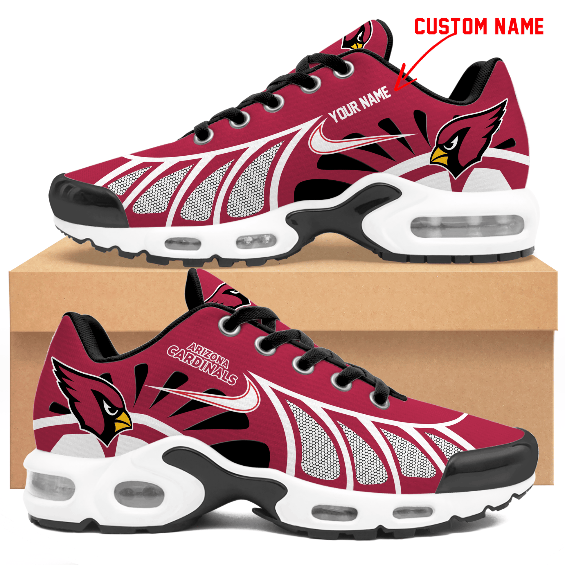 Ideafootwear Arizona Cardinals TN Shoes Sneakers For Men And Women