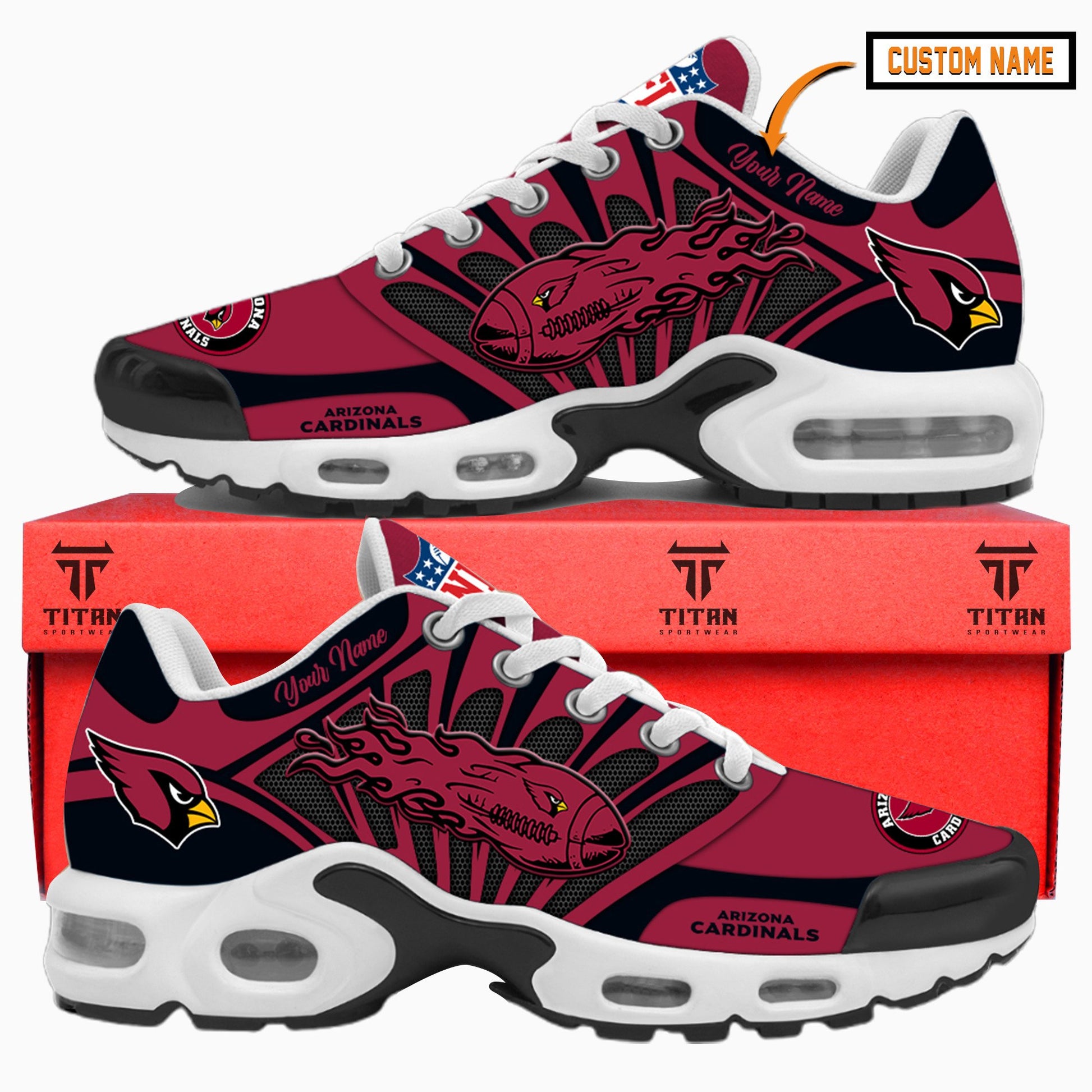 Ideafootwear Arizona Cardinals TN Shoes Sneakers For Men And Women
